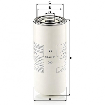 Lucht- en olieseparatorfilter voor luchtcompressor LB-13145/3 P782909 OV 6076 OAS99047