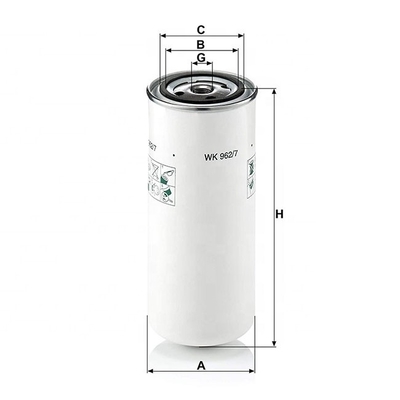 Na service Online ondersteuning hydwell Industrial Spin-on Fuel Filter Wdk962/12 met goede