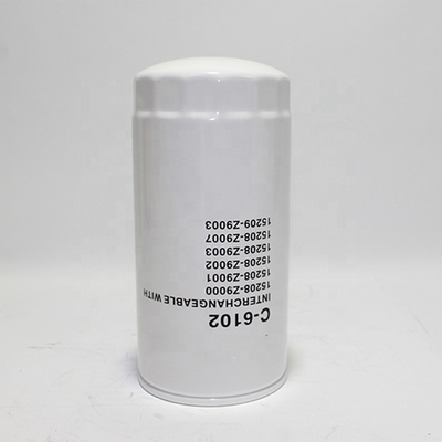 Onderdelen voor vrachtwagenmotoren C-6102 Lubrifier-oliefilterelement met geavanceerde filtratietechnologie