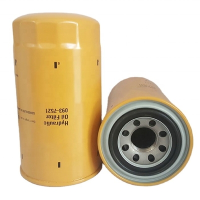 IJzerglasvezelpapier Hydraulisch oliefilter 093-7521 voor CAT-graafmachine 312D 320D 323D2L
