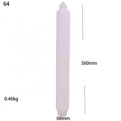 Waterzuivering Hydwell Industrial 20 40 60 Inch Water Plant PP Filter Gevouwen Pleated Cartridge