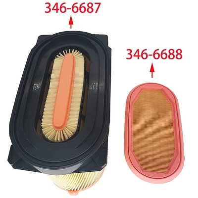 Direct leverbaar honingraat luchtfilter element 346-6687 346-6688 voor andere auto-installaties