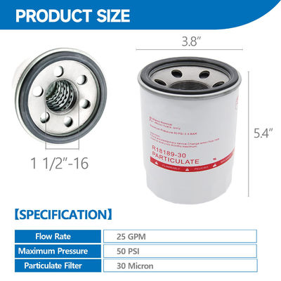 Brandstoffilter R18189-30 van aluminiumlegering voor auto's Andere prestaties